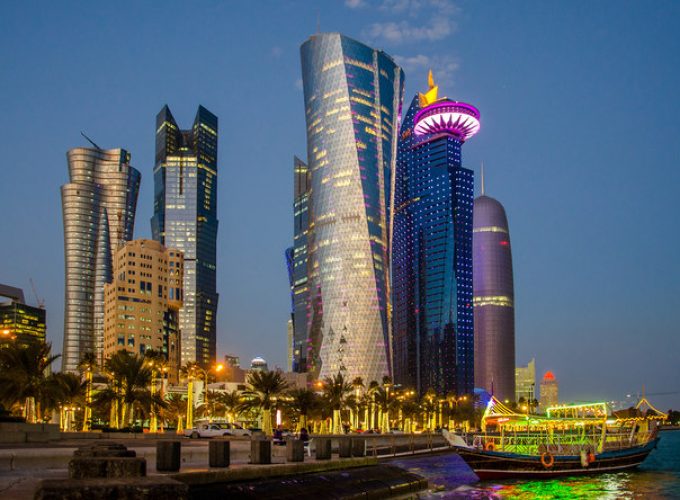 Doha,At,Blue,Hour