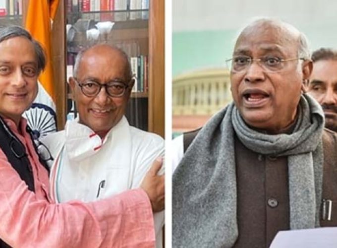 Mallikarjun Kharge vs Shashi Tharoor