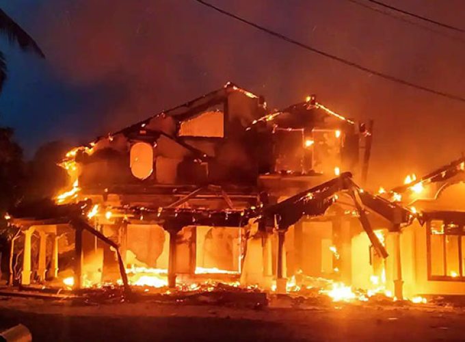 Sri Lanka PM Rajapaksa's home set on fire amid surging civil strife- 10 updates