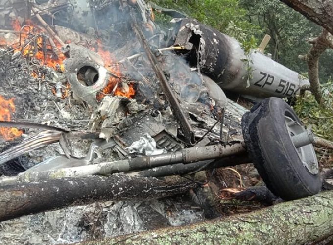 army chopper carrying 14 senior officials crashes in tamil nadu 1