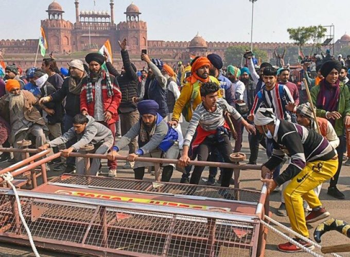 delhi protest Tractor rally
