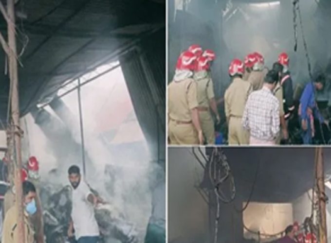 fire at kunnamkulam