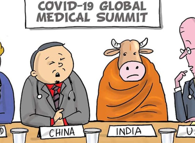 global medical cartoon