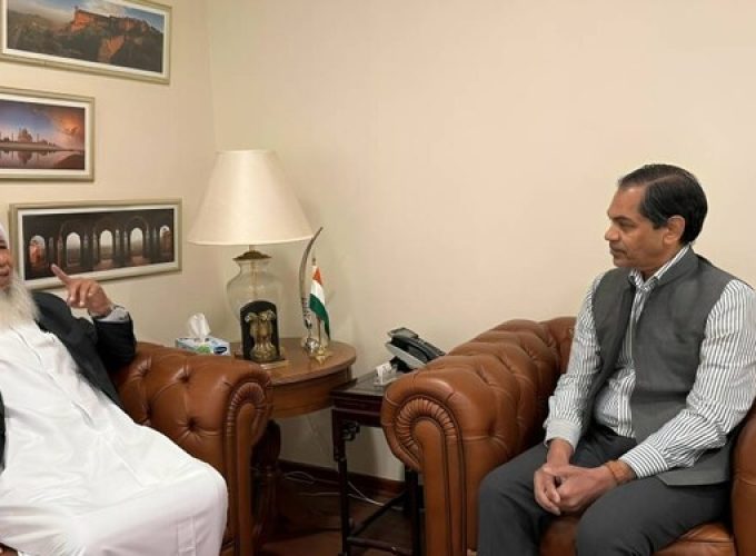indian-ambassador-sanjay-sudhir-met-with-kanthapuram-ap-aboobacker-musliyar