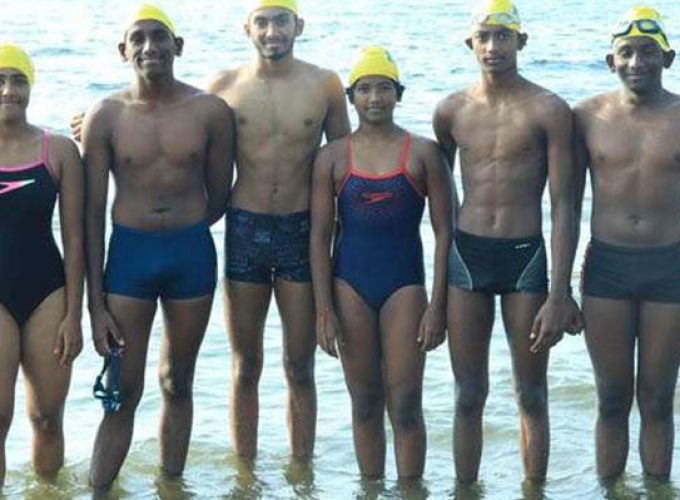 indian swimming students