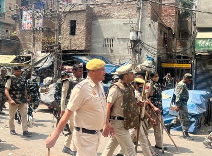 jahangirpuri clash bjp mp alleges international conspiracy families of accused protest