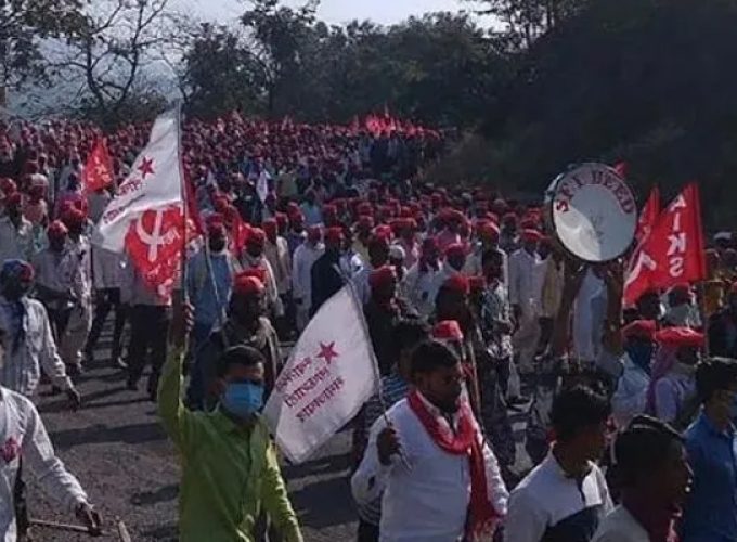 kisan sabha rally