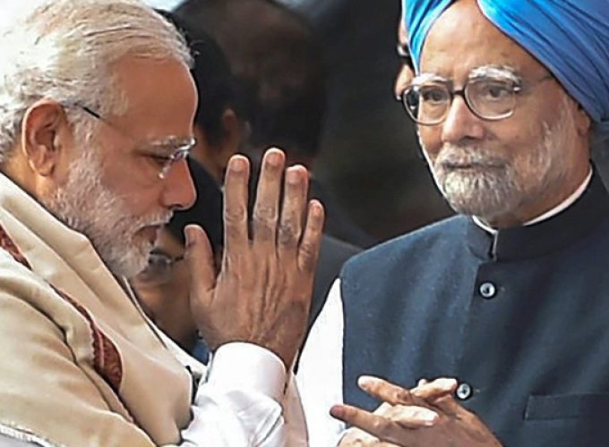 modi and manmohan singh
