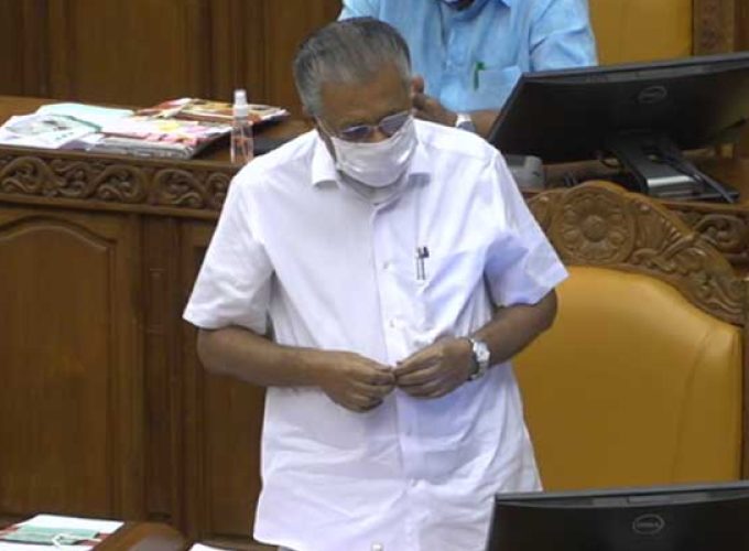 pinarayi at Niyamasabha