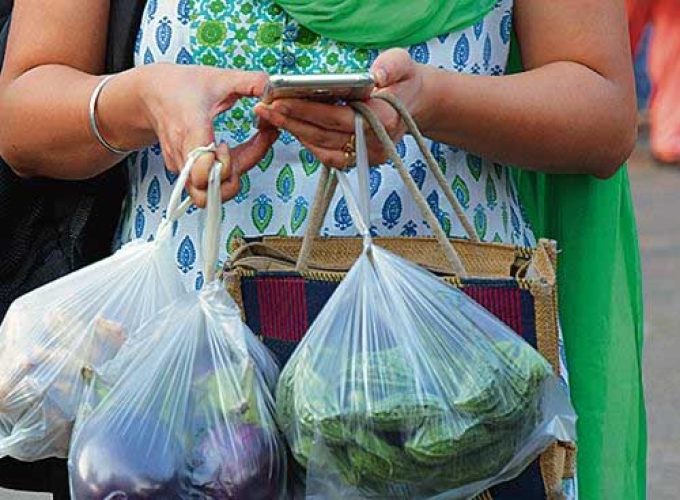 plastics carry bag