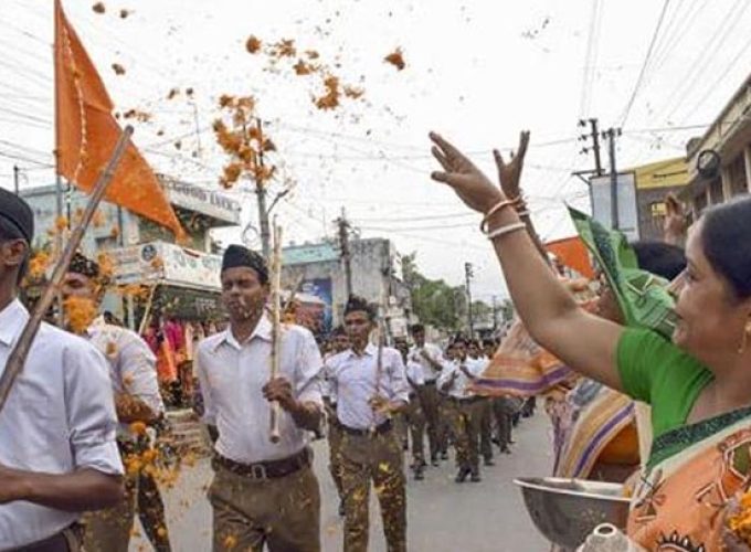 r s s route march
